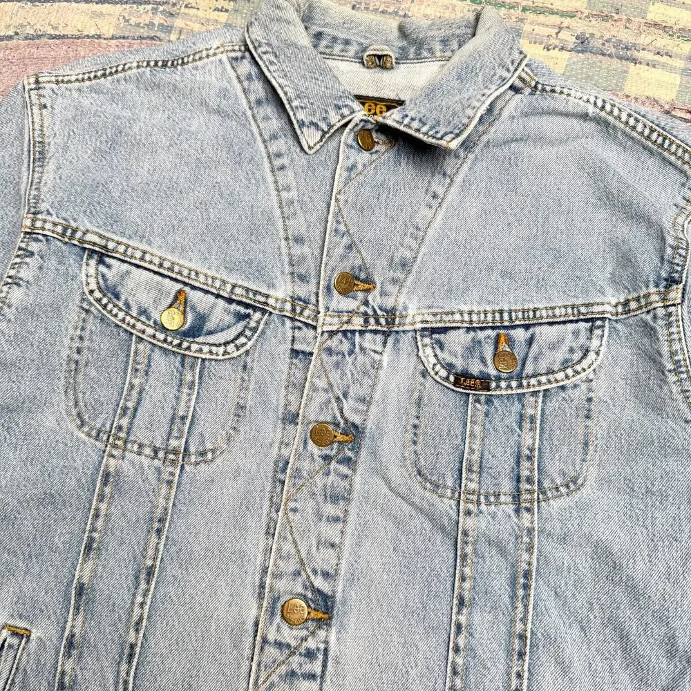 VTG Lee Sanforized Denim Jacket XXL Union Made USA Riders